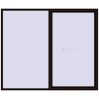 Pricing Sliding patio doors 2500x2100 mm PATIO DOOR REHAU BRILLANT DESIGN BLACK_BROWN two-sided