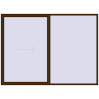 Pricing Sliding patio doors 3000x2200 mm REHAU GENEO HST DARK_OAK two-sided