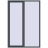 Ustalenie cen Przesuwane drzwi tarasowe 1600x2300 mm REHAU SYNEGO SLIDE ANTHRACITE_GREY_STRUKTURAL dwustronny