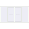 Pricing Sliding patio doors 3658x2032 mm PATIO DOOR REHAU SYNEGO RAL 9016 Traffic white two-sided