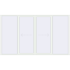 Pricing Sliding patio doors 3600x2100 mm PATIO DOOR REHAU BRILLANT DESIGN RAL 9016 Traffic white two-sided