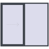 Pricing Sliding patio doors 2200x2000 mm PATIO DOOR REHAU BRILLANT DESIGN ANTHRACITE_GREY_STRUKTURAL external