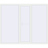 Pricing Sliding patio doors 2600x2200 mm PATIO DOOR REHAU BRILLANT DESIGN RAL 9016 Traffic white two-sided