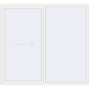 Pricing Sliding patio doors 2400x2200 mm REHAU GENEO HST RAL 9016 Traffic white two-sided
