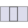Pricing Sliding patio doors 4000x2200 mm PATIO DOOR REHAU BRILLANT DESIGN ANTHRACITE_GREY_GLATT two-sided