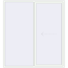 Pricing Sliding patio doors 2200x2400 mm REHAU GENEO HST RAL 9016 Traffic white two-sided