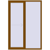 Pricing Sliding patio doors 1500x2200 mm REHAU SYNEGO SLIDE GOLDEN OAK external