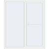 Pricing Sliding patio doors 1640x1950 mm PATIO DOOR REHAU BRILLANT DESIGN RAL 9016 Traffic white two-sided