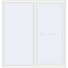 Pricing Sliding patio doors 2000x2100 mm REHAU GENEO HST RAL 9016 Traffic white two-sided