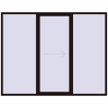 Pricing Sliding patio doors 2800x2200 mm PATIO DOOR REHAU SYNEGO BLACK_BROWN external