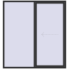 Pricing Sliding patio doors 2100x2250 mm PATIO DOOR REHAU SYNEGO BLACK_STRUCTURAL two-sided