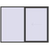 Pricing Sliding patio doors 3000x2250 mm REHAU GENEO HST BASALT_GREY two-sided