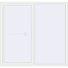 Pricing Sliding patio doors 2120x2030 mm PATIO DOOR REHAU BRILLANT DESIGN RAL 9016 Traffic white two-sided