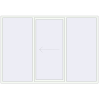 Pricing Sliding patio doors 2750x1900 mm PATIO DOOR REHAU BRILLANT DESIGN RAL 9016 Traffic white two-sided