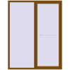 Pricing Sliding patio doors 1750x2300 mm REHAU SYNEGO SLIDE GOLDEN OAK two-sided