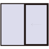 Ustalenie cen Przesuwane drzwi tarasowe 2700x2400 mm REHAU GENEO HST BLACK_BROWN dwustronny