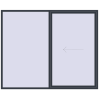 Pricing Sliding patio doors 2700x2200 mm PATIO DOOR REHAU BRILLANT DESIGN ANTHRACITE_GREY_STRUKTURAL external