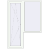 Pricing Balcony doors 1400x2000 mm BALCONY DOOR REHAU EURO 70 RAL 9016 Traffic white two-sided