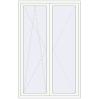 Pricing Balcony doors 1390x2180 mm BALCONY DOOR REHAU SYNEGO RAL 9016 Traffic white two-sided