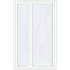 Pricing Balcony doors 1470x2400 mm BALCONY DOOR REHAU SYNEGO RAL 9016 Traffic white two-sided