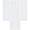Pricing Balcony doors 1740x2130 mm BALCONY DOOR REHAU SYNEGO RAL 9016 Traffic white two-sided