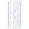 Pricing Balcony doors 1080x2095 mm BALCONY DOOR REHAU EURO 70 RAL 9016 Traffic white two-sided