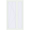 Pricing Balcony doors 1300x2300 mm BALCONY DOOR REHAU SYNEGO RAL 9016 Traffic white two-sided
