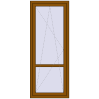 Pricing Balcony doors 800x2000 mm BALCONY DOOR REHAU SYNEGO GOLDEN OAK two-sided