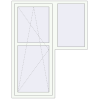Ustalenie cen Drzwi balkonowe 1400x1800 mm BALCONY DOOR REHAU EURO 70 RAL 9016 Traffic white dwustronny