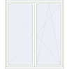 Pricing Balcony doors 1970x2260 mm BALCONY DOOR REHAU SYNEGO RAL 9016 Traffic white two-sided