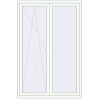 Pricing Balcony doors 1435x2100 mm BALCONY DOOR REHAU SYNEGO RAL 9016 Traffic white two-sided