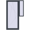 Ustalenie cen Drzwi balkonowe 1270x2140 mm BALCONY DOOR REHAU SYNEGO ANTHRACITE_GREY_STRUKTURAL dwustronny