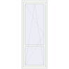 Pricing Balcony doors 850x2300 mm BALCONY DOOR REHAU EURO 70 RAL 9016 Traffic white two-sided