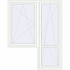 Pricing Balcony doors 1670x2150 mm BALCONY DOOR REHAU SYNEGO RAL 9016 Traffic white two-sided