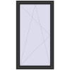 Pricing Balcony doors 1100x2000 mm BALCONY DOOR REHAU SYNEGO BLACK_STRUCTURAL two-sided