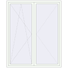 Pricing Balcony doors 1770x2170 mm BALCONY DOOR REHAU SYNEGO RAL 9016 Traffic white two-sided