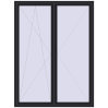 Ustalenie cen Drzwi balkonowe 1800x2400 mm BALCONY DOOR REHAU SYNEGO BLACK_ULTI-MATT dwustronny