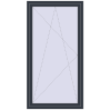 Pricing Balcony doors 1100x2100 mm BALCONY DOOR REHAU SYNEGO ANTHRACITE_GREY_STRUKTURAL two-sided