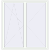 Pricing Balcony doors 2200x2330 mm BALCONY DOOR REHAU SYNEGO RAL 9016 Traffic white two-sided