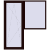 Pricing Balcony doors 1900x2200 mm BALCONY DOOR REHAU EURO 70 CHOCOLATE_BROWN two-sided