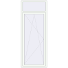 Pricing Balcony doors 970x2500 mm BALCONY DOOR REHAU SYNEGO RAL 9016 Traffic white two-sided
