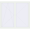 Pricing Balcony doors 2350x2200 mm BALCONY DOOR REHAU EURO 70 RAL 9016 Traffic white two-sided