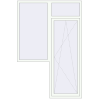 Pricing Balcony doors 1600x2400 mm BALCONY DOOR REHAU SYNEGO RAL 9016 Traffic white two-sided