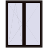 Pricing Balcony doors 1600x2050 mm BALCONY DOOR REHAU EURO 70 BLACK_BROWN two-sided