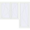 Pricing Balcony doors 2500x2200 mm BALCONY DOOR REHAU SYNEGO RAL 9016 Traffic white two-sided