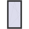 Pricing Balcony doors 1100x2100 mm BALCONY DOOR REHAU SYNEGO ANTHRACITE_GREY_GLATT two-sided