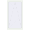 Pricing Balcony doors 1200x2200 mm BALCONY DOOR REHAU SYNEGO RAL 9016 Traffic white two-sided