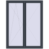 Pricing Balcony doors 1600x2100 mm BALCONY DOOR REHAU EURO 60 ANTHRACITE_GREY_STRUKTURAL two-sided