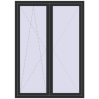 Pricing Balcony doors 1500x2100 mm BALCONY DOOR REHAU EURO 70 ANTHRACITE_GREY_GLATT two-sided