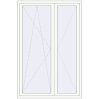 Pricing Balcony doors 1450x2200 mm BALCONY DOOR REHAU SYNEGO RAL 9016 Traffic white two-sided